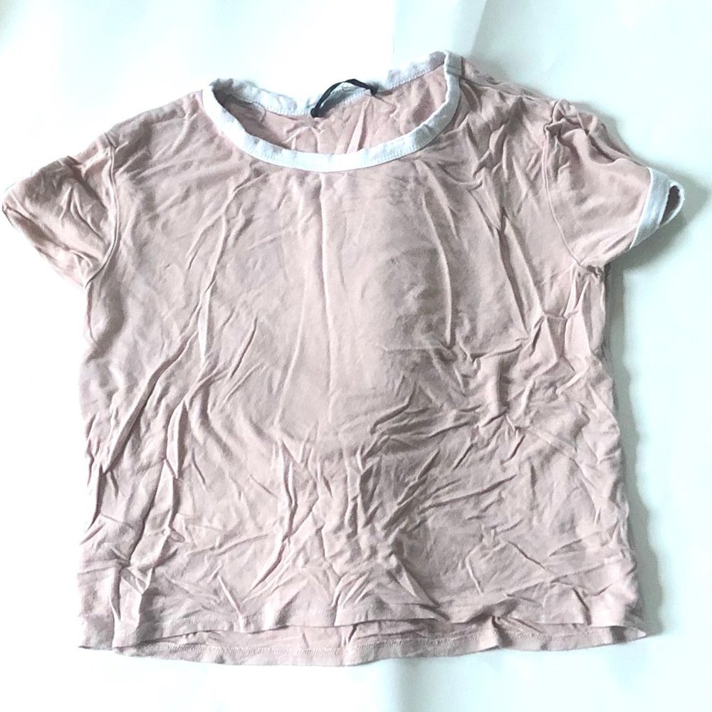 Pink and White striped T-Shirt